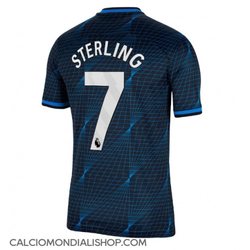 Maglie da calcio Chelsea Raheem Sterling #7 Seconda Maglia 2023-24 Manica Corta